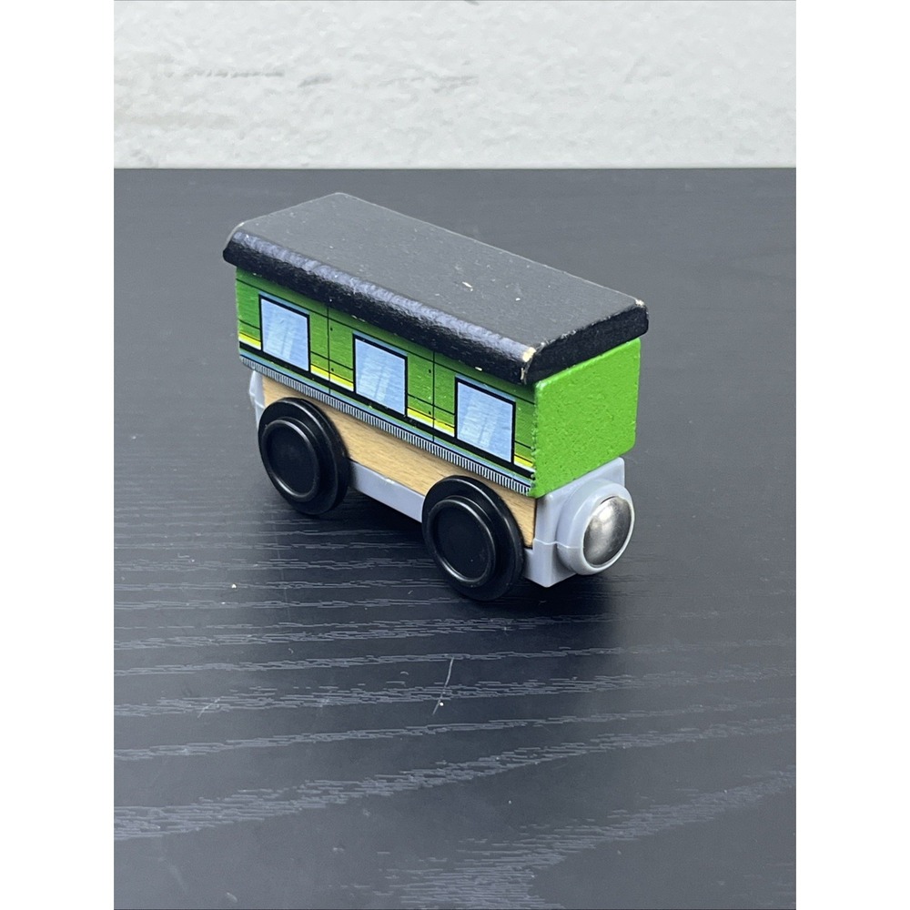 KidKraft Wooden Train Green Passenger Car 3" Magnetic Railway Replacement Toy